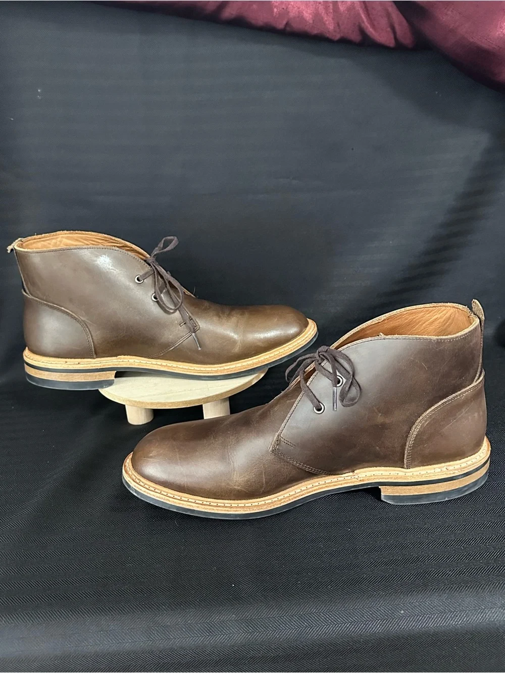 Allen Edmonds Chandler Chukka Boots Men’s 11.5E Brown Leather Teak 👞✨